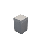 Pacifica Collection Poly Resin Cotton Jar, White